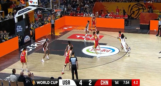 中国女篮61-94不敌美国女篮,张子宇13分6篮板,韩旭11分10篮板
