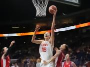 中国女篮加时74-70逆转捷克，韩旭22分14板7失误，杨舒予18分献绝平